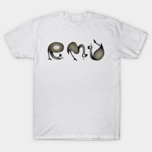 Alphabet Yoga Emu T-Shirt